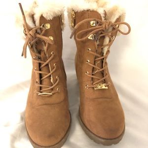 Girls Michael Kors fur lined boots
